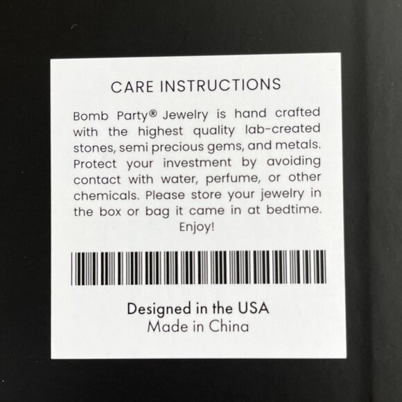 Bomb Party ER48998- Empowered Diva, Lab Created Amethyst Genuine Quartz $116MSRP - Picture 2 of 3